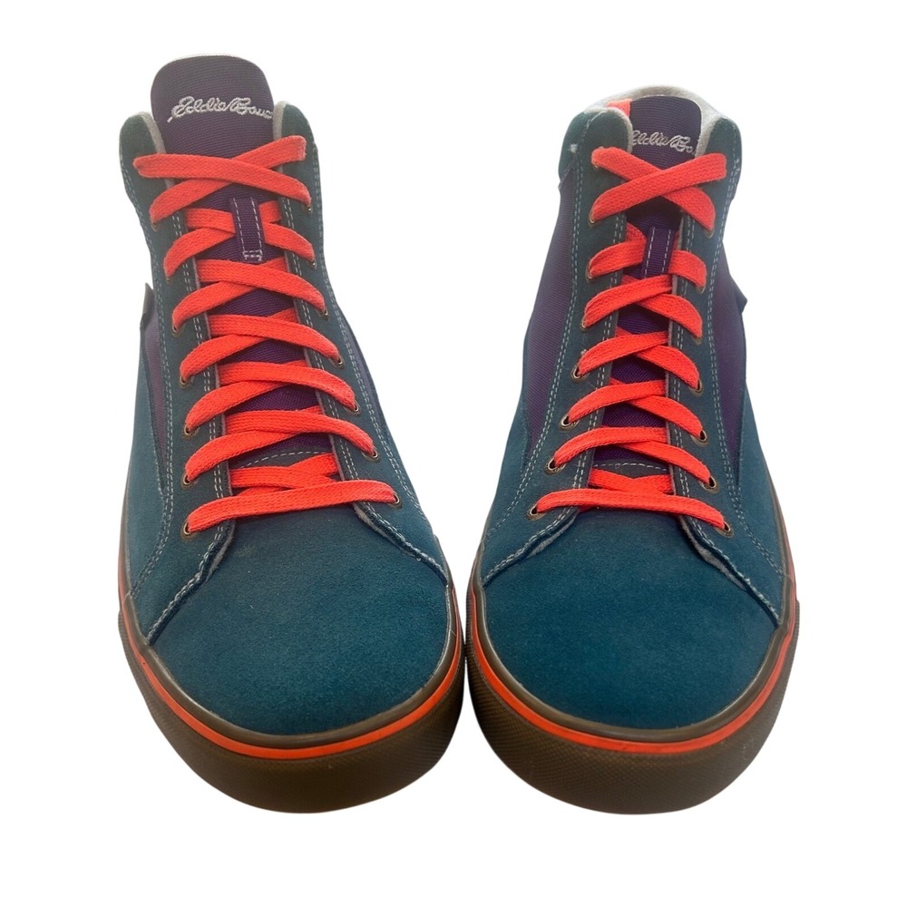 Eddie Bauer Teal Purple Orange High Top Sneakers Men SZ 14